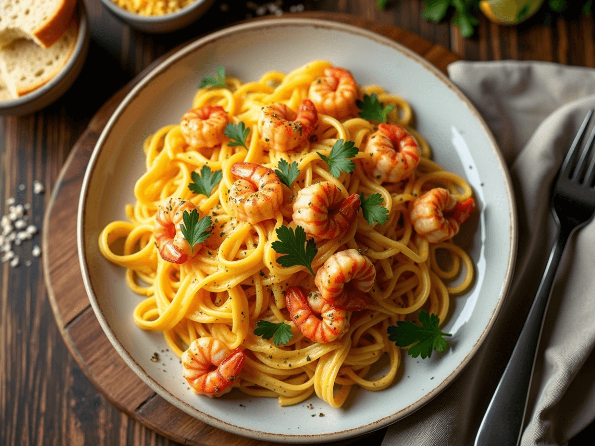 Crawfish Fettuccine Recipe